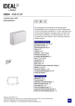 Sicherungskasten ABS KDB S12P 12 Module Aufputz 23624