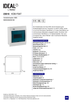 Unterputzverteiler ABS KDB F06T Verteilerkasten 6 Module 23616