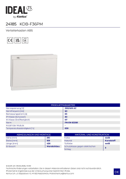 Preview: Verteilerkasten KDB-F36PM Unterputzverteiler 24185