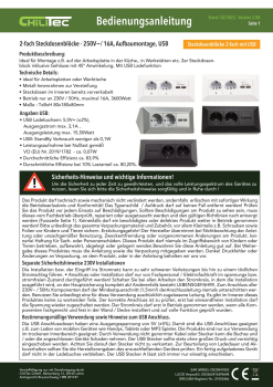 Aufbausteckdosen 2-fach Steckdosenblock + 2x USB A+C 3,1A weiss 23650