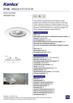 Deckeneinbauleuchte ARGUS II CT-2114-W weiss 37156