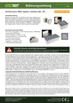 LED Bodeneinbaustrahler BRIKX 10 Bodeneinbaulampe 3000K IP67