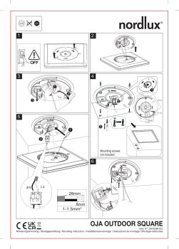 Nordlux LED Deckenleuchte Oja 29 Outdoor Square IP54 3000K 14W schwarz 2618356103