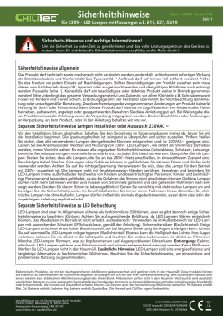 ChiliTec Gartenleuchte "CT-GS10" GU10 Silbergrau IP68 Erdspieß 1,5m Kabel 21751