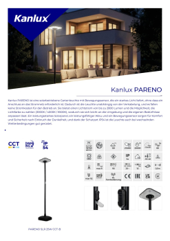 Kanlux LED Solarleuchte PARENO CCT 3000/4000/6500K PIR Sensor schwarz 25W IP54 46450