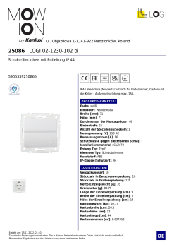 Preview: LOGI Steckdose mit Deckel IP44 Weiss Unterputz 25086