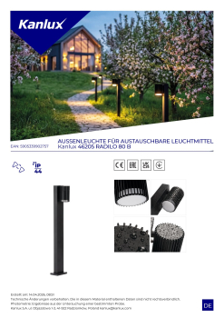 Wegeleuchte RADILO 80 B schwarz IP44 GU10 Kanlux 46205