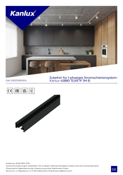 Kanlux TEAR 1F 1m 1-Phasen Stromschiene schwarz 1F-System 45880