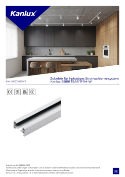 Kanlux TEAR 1F 1m 1-Phasen Stromschiene weiss 1F-System 45881