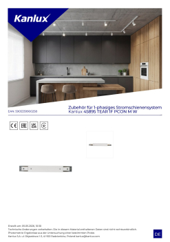 Zubehör für 1-phasiges Stromschienensystem Kanlux 45895 TEAR 1F PCON M W