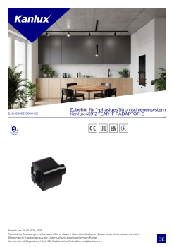 TEAR 1F PADAPTOR-B - Zubehör für 1-phasiges Stromschienensystem Kanlux 45912