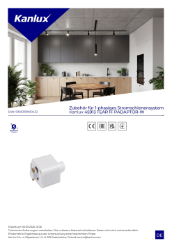 TEAR 1F PADAPTOR-B - Zubehör für 1-phasiges Stromschienensystem Kanlux 45913