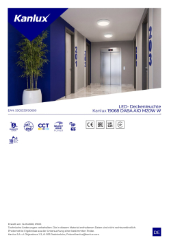 Kanux LED Deckenleuchte DABA AIO IP65 20W CCT 3000/4000/6500K 19068