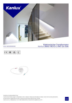 Elektronischer Transformator TRETO IP67 12V 15W LED-Trafo Kanlux 39510