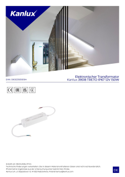 LED-Trafo TRETO IP67 12V 150W Elektronischer Transformator Kanlux 39518