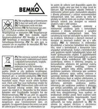 Bemko LED Lampe G9 7W 870Lm 3000K 320° 21x71mm D84-SLB-G9-070-3K
