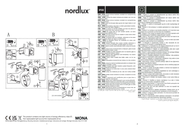 Nordlux LED Wandleuchte Mona Weiss RA90 2700K 3-stufiges Moodmaker™-Dimmen 2110561001