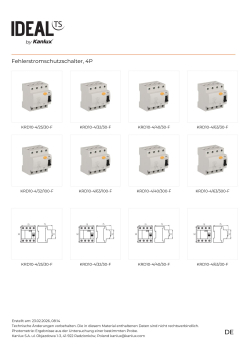 Fehlerstromschutzschalter Typ-F 63A 4P 300mA KRD10-4/63/300-F FI-Schalter IDEAL 45783