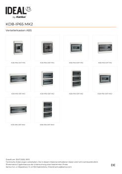 IP65 Verteiler 4 Module ABS KDB MK2 Aufputz IDEAL 90120