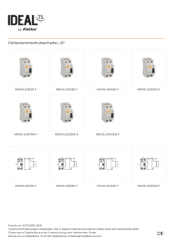 Fehlerstromschutzschalter Typ-F 40A 2P 30mA KRD10-2/40/30-F FI-Schalter IDEAL 45771