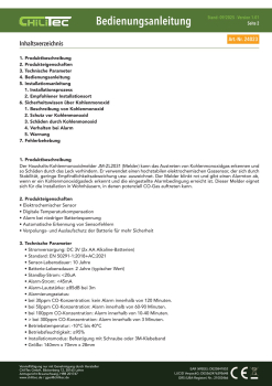 Kohlenmonoxid Melder "CT-KM 25" EN 50291 zertifiziert 24023