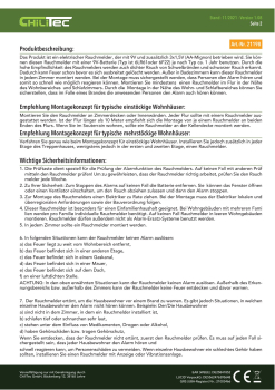 ChilItec Funk-Rauchmelder "CT-RM Pro" nach EN14604 koppelbar 21198