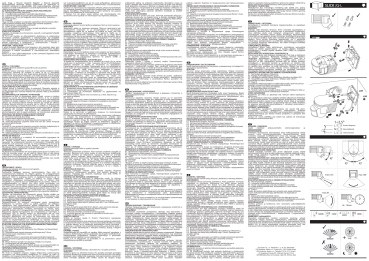Preview: Bewegungsmelder PIR SLICK JQ IP44 schwarz 1200VA H160/V20 Sensor 08391