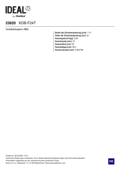 Verteilerkasten Unterputzverteiler ABS KDB F24T 2x12 Module 23620