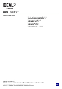 Verteilerkasten Unterputzverteiler ABS KDB F12T 12 Module 23618