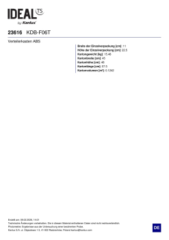 Unterputzverteiler ABS KDB F06T Verteilerkasten 6 Module 23616