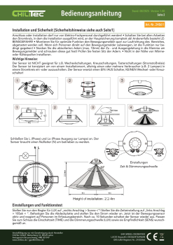 PIR Bewegungsmelder für Deckeneinbau + Aufputz 360°, LED geeignet, 8m Detektion, weiß, 24061