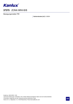 Bewegungsmelder ZONA MINI B/B PIR Sensor H360° Aufputz schwarz 37375