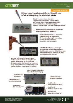 Aufbausteckdosen 2-fach Steckdosenblock + 2x USB A+C 3,1A weiss 23572