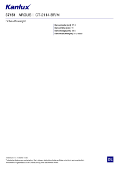 Deckeneinbauleuchte ARGUS II CT-2114-BR/M mattes Messing 37151