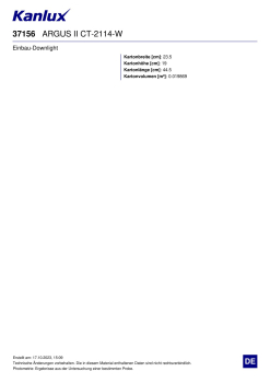 Deckeneinbauleuchte ARGUS II CT-2114-W weiss 37156