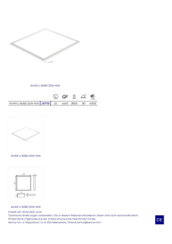 Kanlux LED Rahmen Panel AVAR U 6060 4000K 32W LOW UGR19 Lichtrahmen 26778