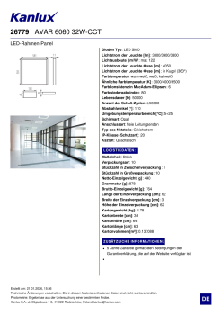 Kanlux LED Rahmen Panel AVAR CCT 6060 3000K 4000K 6500K 32W Lichtrahmen 26779