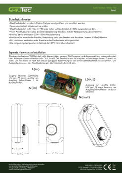 Schnurdimmer für LEDs, 3-150Watt 230V, Drehregler mit Ein & Aus, schwarz 24066