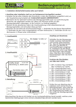HF Bewegungsmelder "CBM extend" 12-24V 180/360° ChiliTec 23623