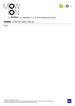 Preview: LOGI Taster ohne Rahmen Weiss Unterputz 25068