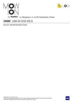 Preview: LOGI Jalousietaster Rolladentaster Weiss Unterputz 25099