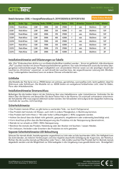 ChiliTec LED Einbauleuchte "Piatto W7" 120° 7W Modul 4000K 550Lm 23291