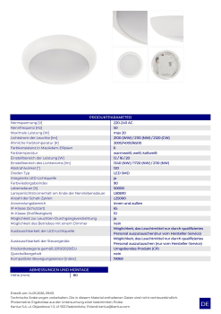 Kanux LED Deckenleuchte DABA AIO IP65 20W CCT 3000/4000/6500K 19068