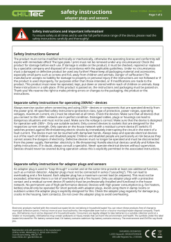 Zwischenstecker mit Bewegungsmelder 1200W, LED geeignet, 22684