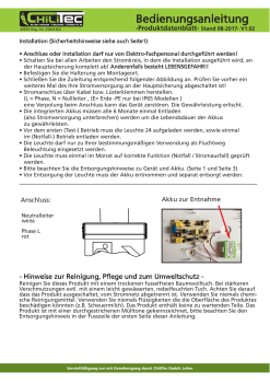 ChiliTec LED Fluchtwegleuchte "NL-8 Multi" Erkennungsweite 25m, Decke+Wandmontage 22357