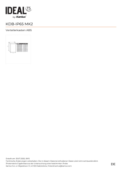 IP65 Verteiler 4 Module ABS KDB MK2 Aufputz IDEAL 90120