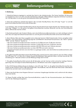 Kohlenmonoxid Melder "CT-KM 25" EN 50291 zertifiziert 24023