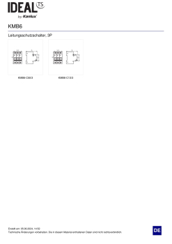 LS-Schalter Leitungsschutzschalter KMB6 C63 3P 63A Automat