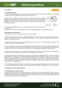 Kohlenmonoxid Melder "CT-KM 25" EN 50291 zertifiziert 24023