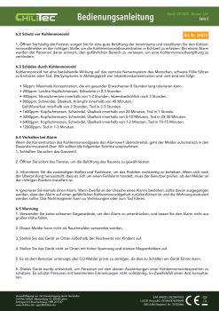 Kohlenmonoxid Melder "CT-KM 25" EN 50291 zertifiziert 24023